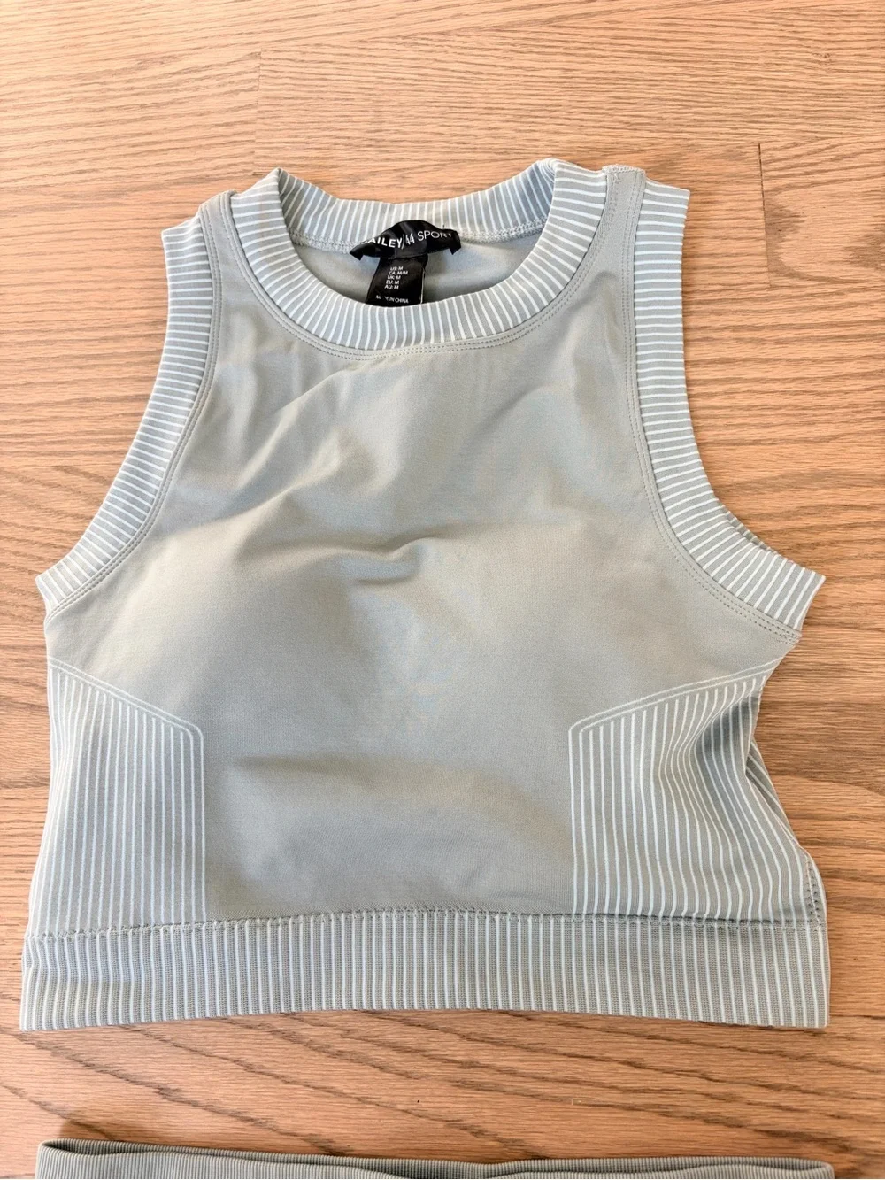NWT Bailey 44 Work Out Set Biker Shorts Crop Tank